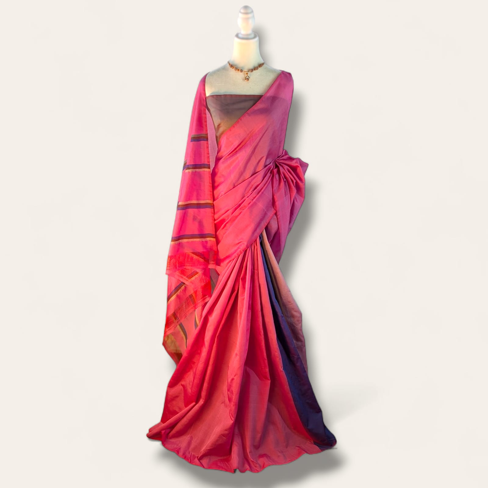 Cotton Polyester Mixed Handloom Saree