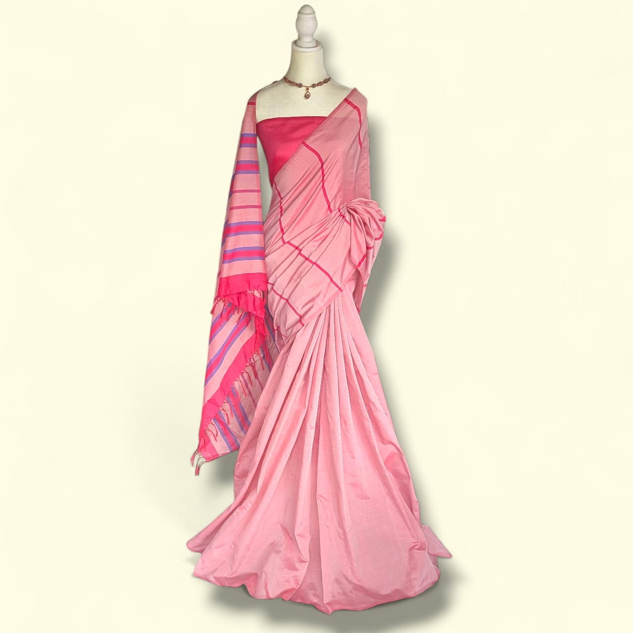 Cotton Polyester Mixed Handloom Saree