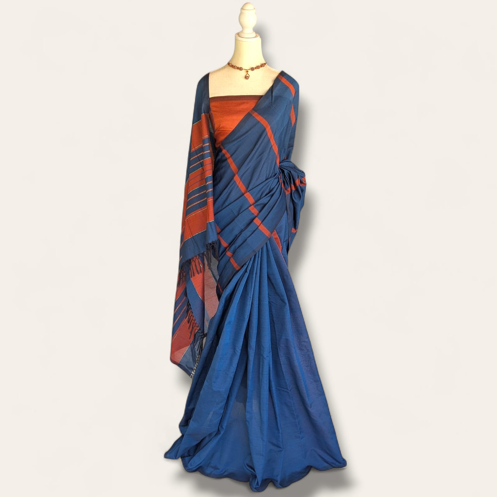 Cotton Polyester Mixed Handloom Saree