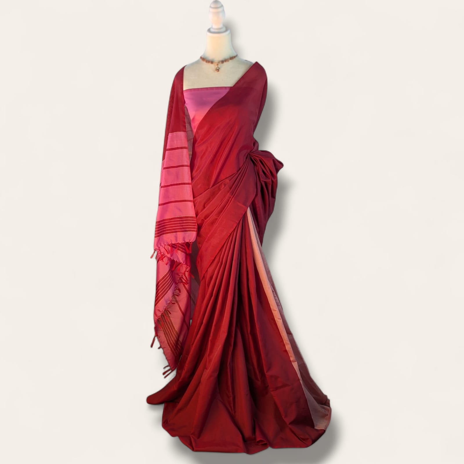 Cotton Polyester Mixed Handloom Saree